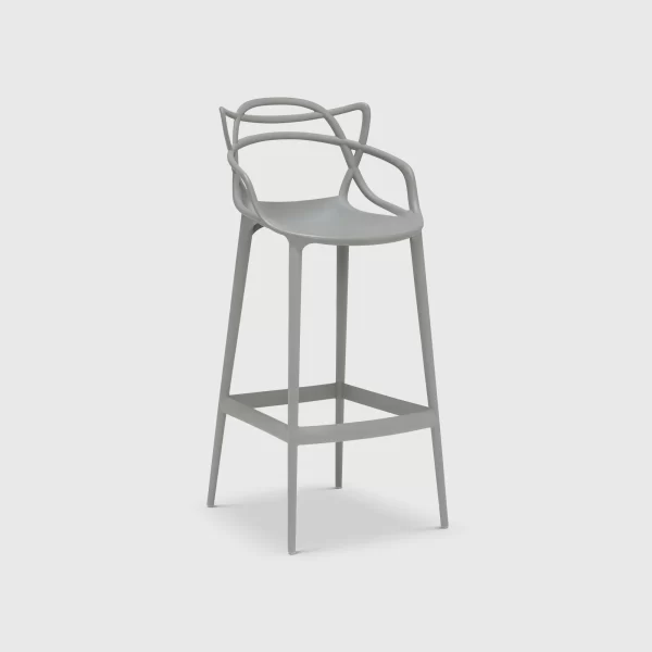 Kartell-Masters-Plastic-Bar-Stool-Set-of-2-4-6-Black-Grey-White