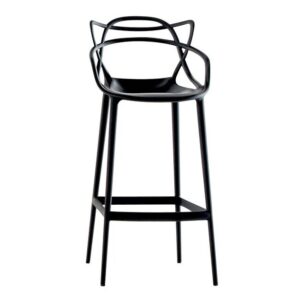 Kartell-Masters-Plastic-Bar-Stool-Set-of-2-4-6-Black-Grey-White