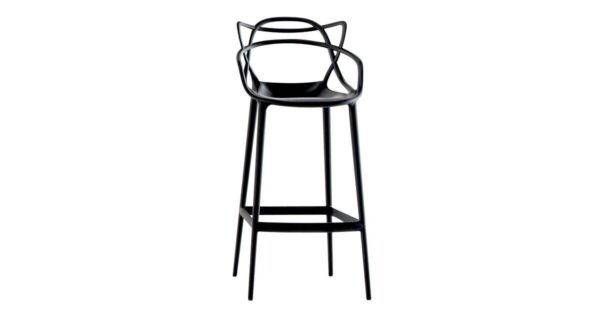 Kartell-Masters-Plastic-Bar-Stool-Set-of-2-4-6-Black-Grey-White