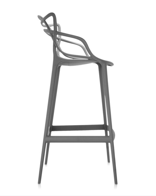 Kartell-Masters-Plastic-Bar-Stool-Set-of-2-4-6-Black-Grey-White